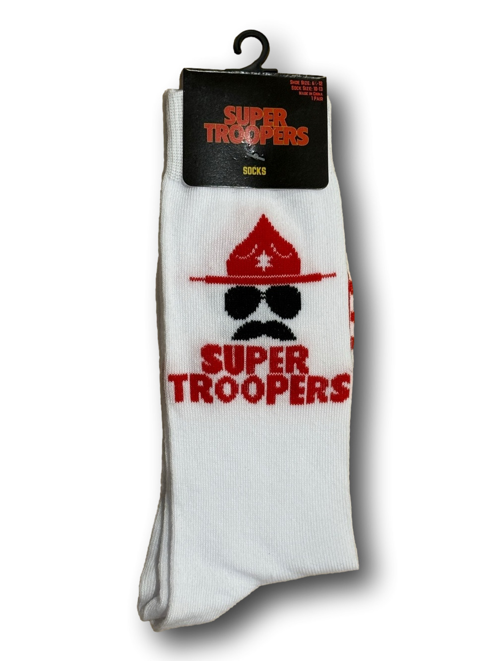 3/$20 Super Troopers Movie Funny Novelty Crew Socks - NWT